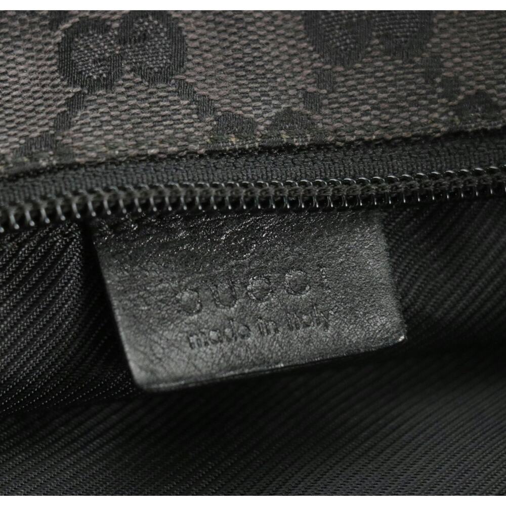 Authenticated Gucci Gray Canvas & Leather GG Tote - Picture 9 of 13